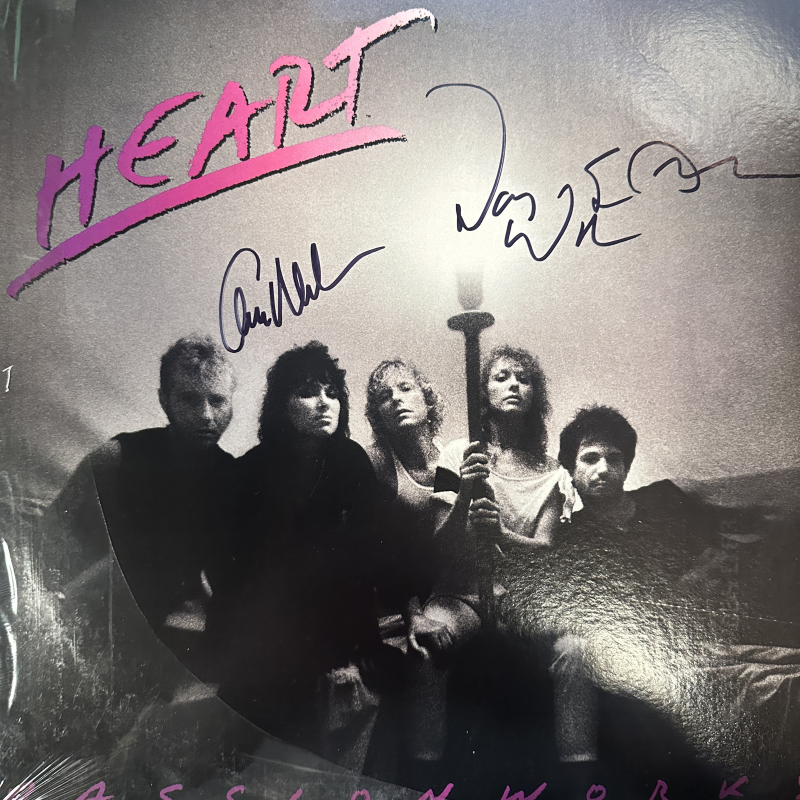 Ann And Nancy Wilson Autographed Heart Album Cover