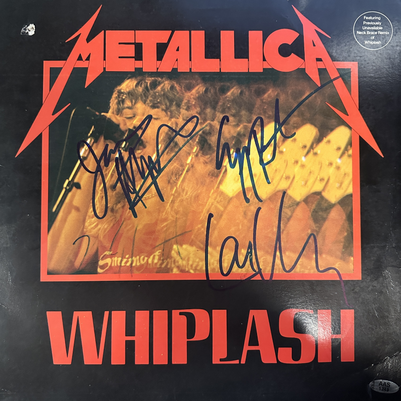 Metallica Autographed Album Cover CLIFF!!!!!