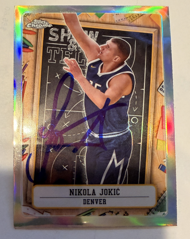 Nikola Jokic Autographed Card