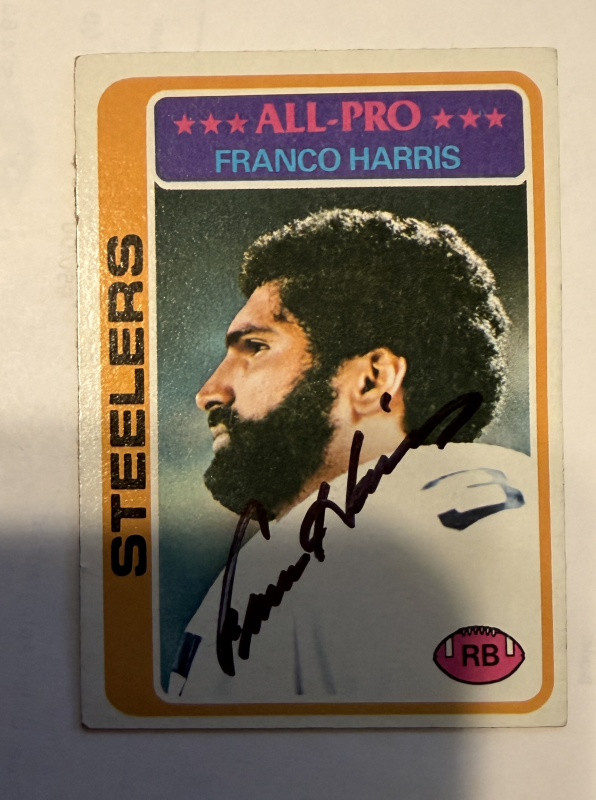 Franco Harris Autographed CARD